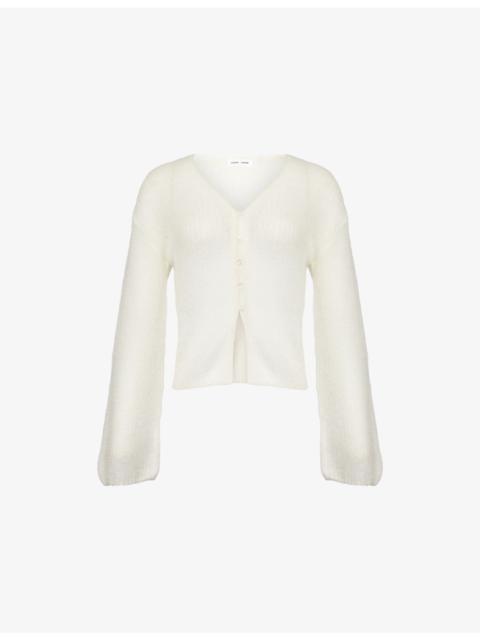 SAMSØE SAMSØE Sapoppie V-Neck Wool-Blend Cardigan