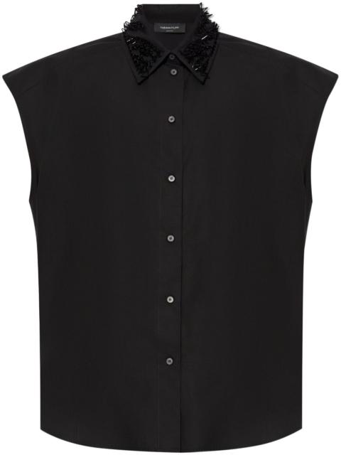 FABIANA FILIPPI bead-detail shirt