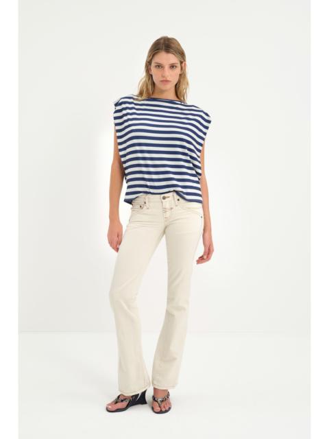 miaou LOW RISE FLARE - VANILLA