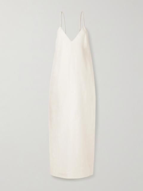KHAITE Taja Linen Maxi Dress