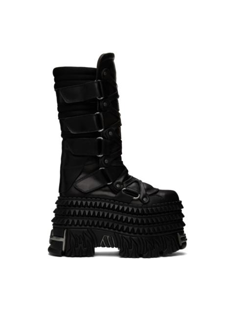 VETEMENTS Black New Rock Edition Tower Boots