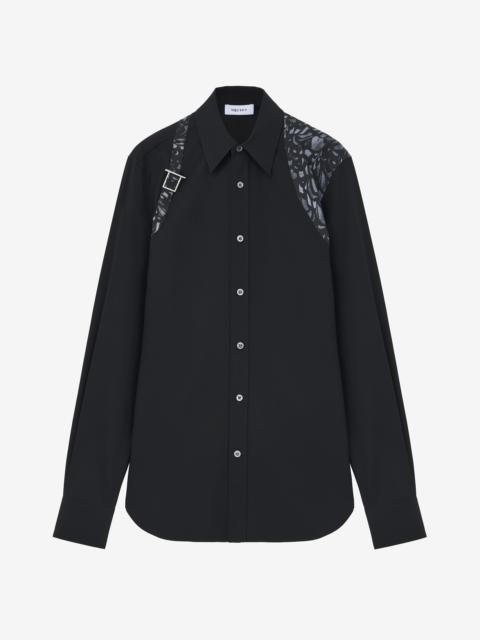 Feather Print Harness Shirt