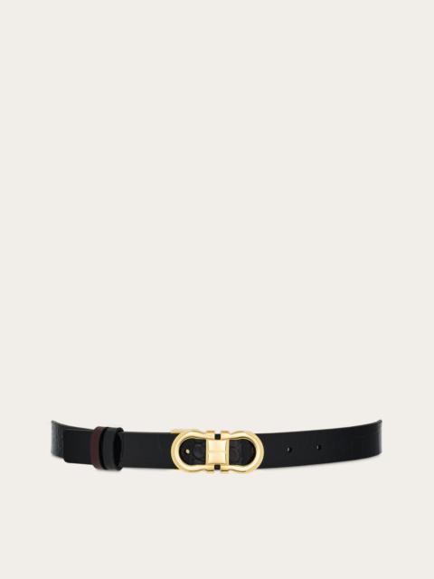 Reversible and adjustable Gancini belt