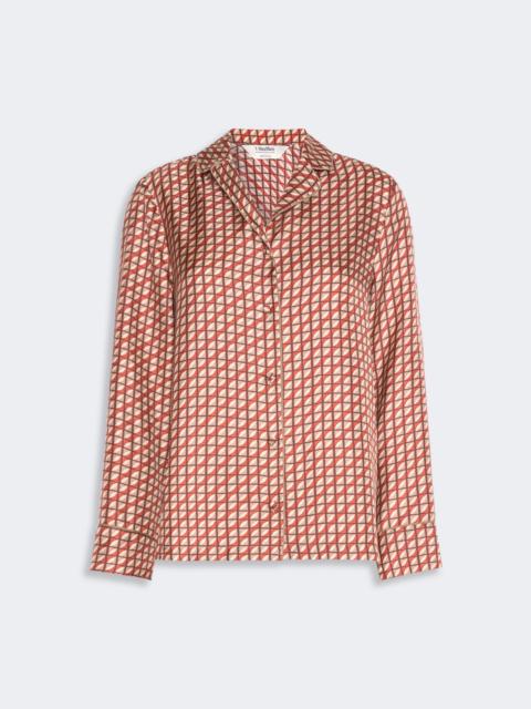 'S Max Mara FARNESE Printed silk pyjama shirt - ORANGE