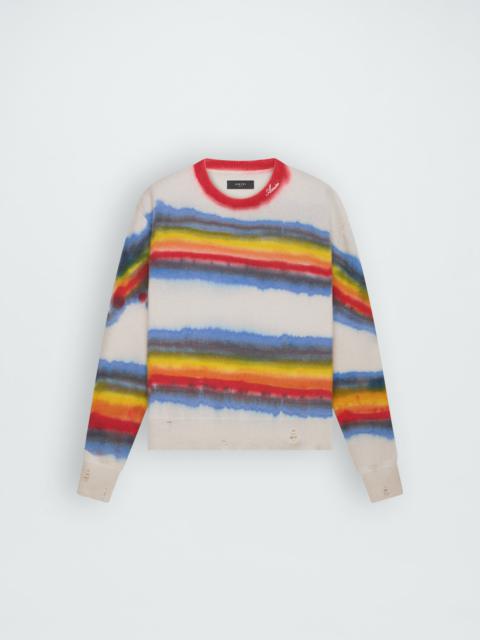 AMIRI RAINBOW TIE DYE CREW