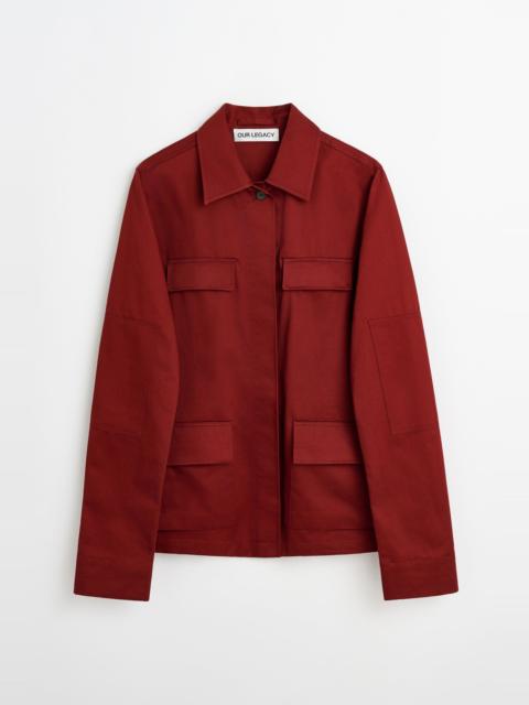 Split Jacket Profound Red Megatwist Twill