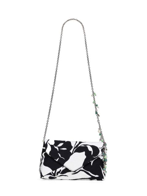 Dries Van Noten Black clutch bag with chain shoulder strap