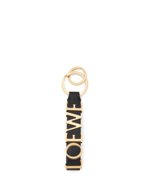 Loewe LOEWE Bold keyring in classic calfskin and brass