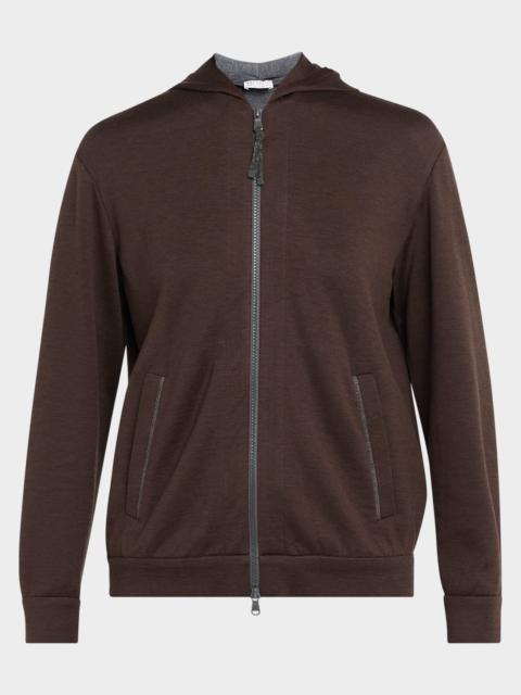 Brunello Cucinelli Monili-Trim Cardigan Sweatshirt