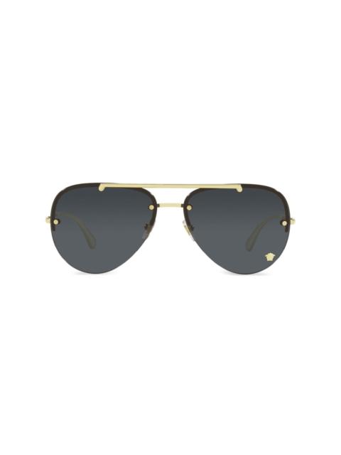 VERSACE Medusa Glam pilot-frame sunglasses