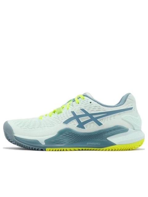(WMNS) ASICS GEL-Resolution 9 Clay 'Restful Teal Yellow' 1042A224400
