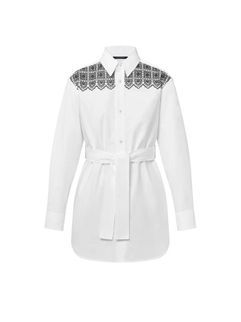Louis Vuitton Embroidered Shirt Dress