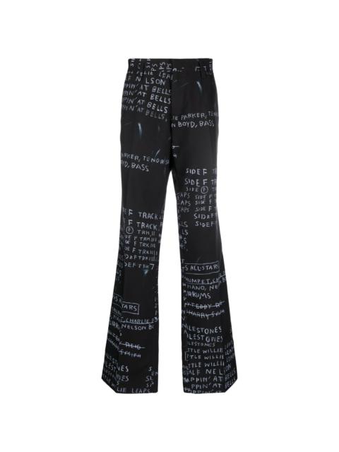 Discography flared trousers