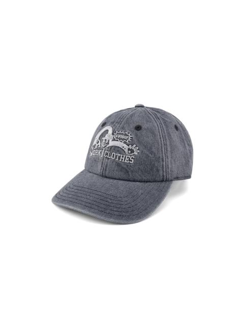 EVISU Worker Embroidery Distressed Cap