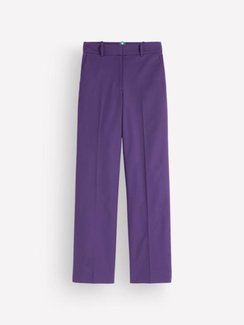 BODEN Canonbury Cotton Pants-Deep Grape