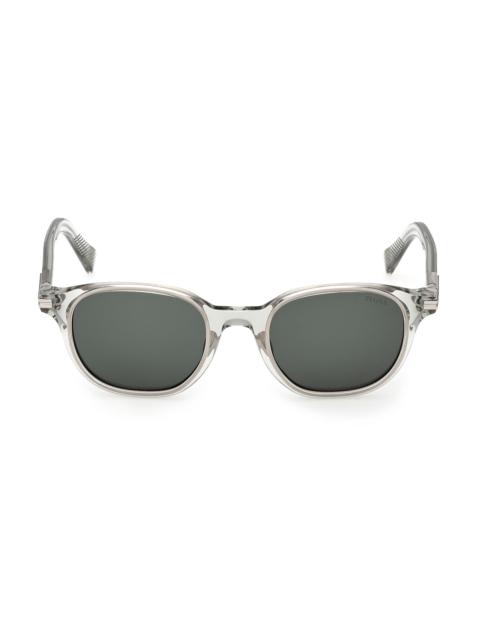 ZEGNA Men's 50MM Round Sunglasses - Light Green