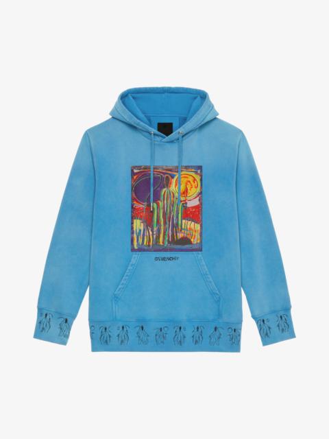 Givenchy HOODIE IN FELPA WITH REAPER PATCH