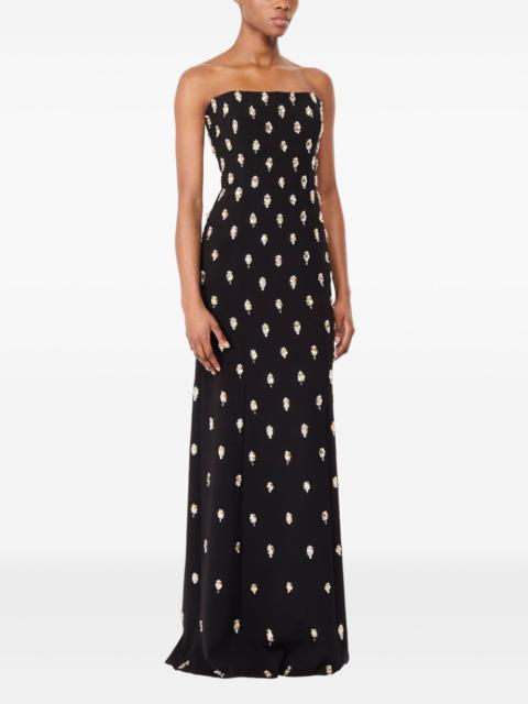 JENNY PACKHAM embellished strapless maxi dress