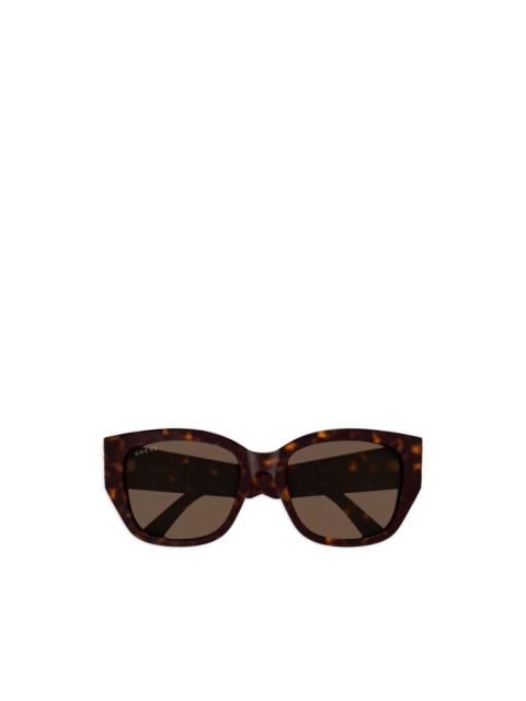 GUCCI cat-eye logo sunglasses
