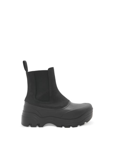 Loewe Field chelsea boot in nubuck and rubber