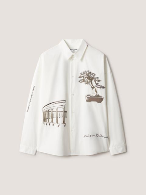 Maison Kitsuné PARCS OF PARIS OVERSIZE SHIRT