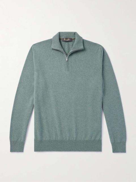 Loro Piana Slim-Fit Baby Cashmere Half-Zip Sweater