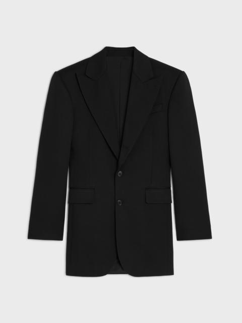 CELINE colonne jacket IN DIAGONAL WOOL