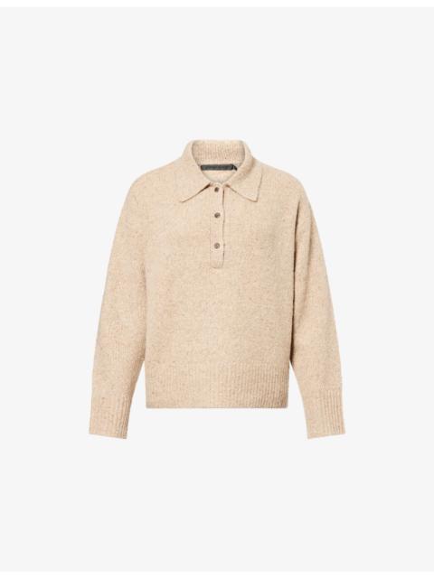 Jenni Kayne Burke Cashmere Knit Polo Shirt