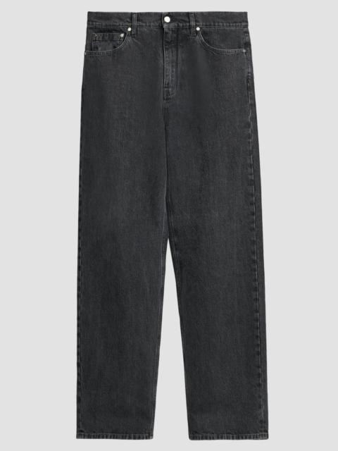 Jil Sander Men's Denim Wide-Leg Jeans - Lava Stone