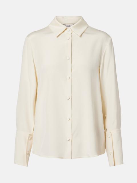 Max Mara Voliera silk-blend cady shirt