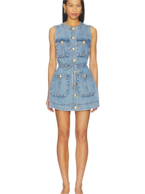 Aje. Goldie Denim Mini Dress