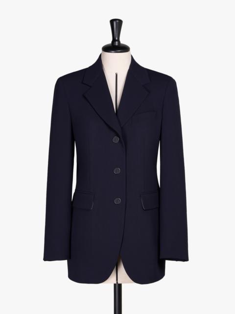 Max Mara PEPLI Single-breasted wool cady blazer