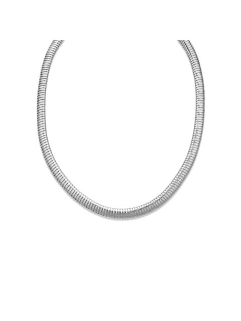 STONE AND STRAND Coil Royale Silver Collar