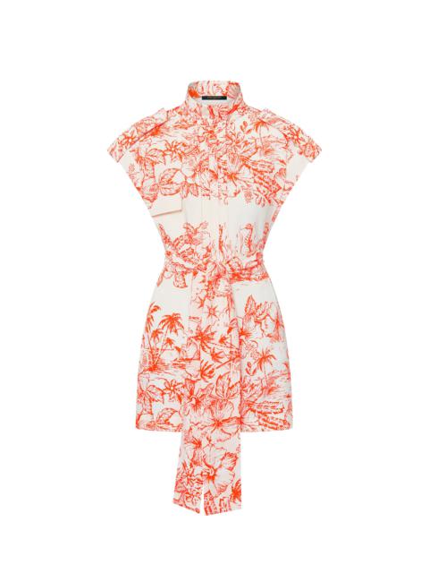 Louis Vuitton Tropical Floral Shirt Dress