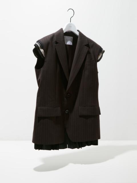 sacai Chalk Stripe Vest