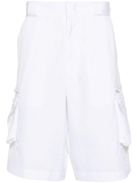 Prada enamel triangle-logo cargo shorts