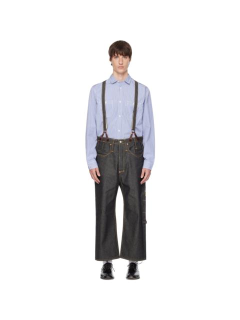 Junya Watanabe MAN Black Levi's Edition Suspender Jeans