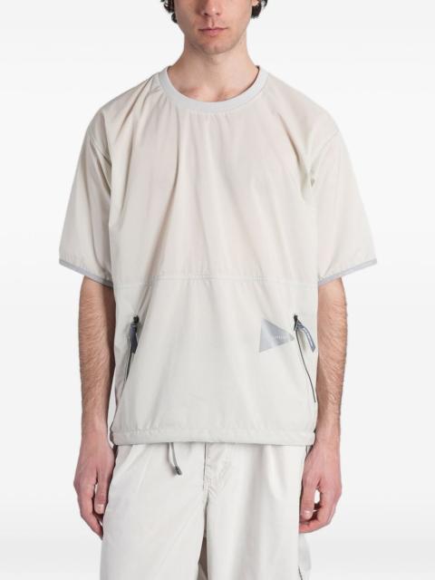 and Wander Pertex Quantum Air logo-print zip-pocket T-shirt