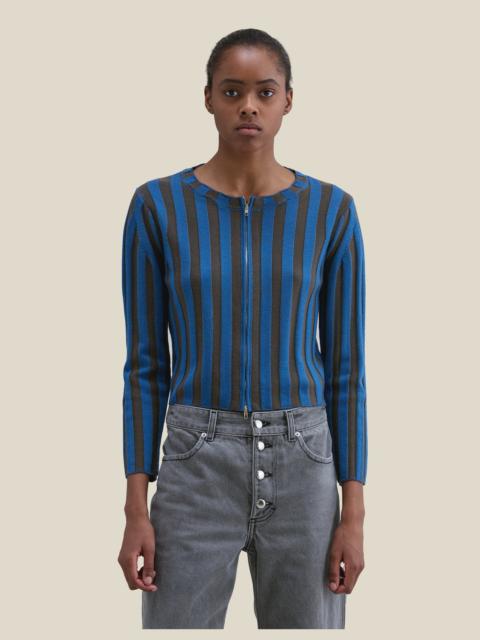 ECKHAUS LATTA KEYBOARD ZIP CARDIGAN