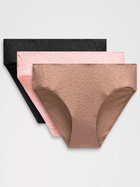 lululemon InvisiWear Mid-Rise Bikini Underwear Performance Lace *3 Pack