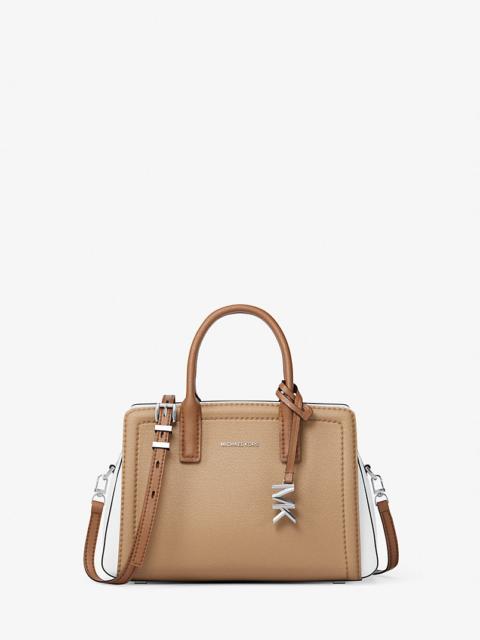 MICHAEL KORS Laila Extra-Small Color-Block Leather Crossbody Bag