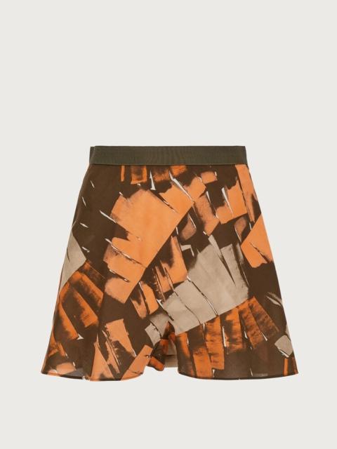 FERRAGAMO PALM PRINT BERMUDA SHORTS