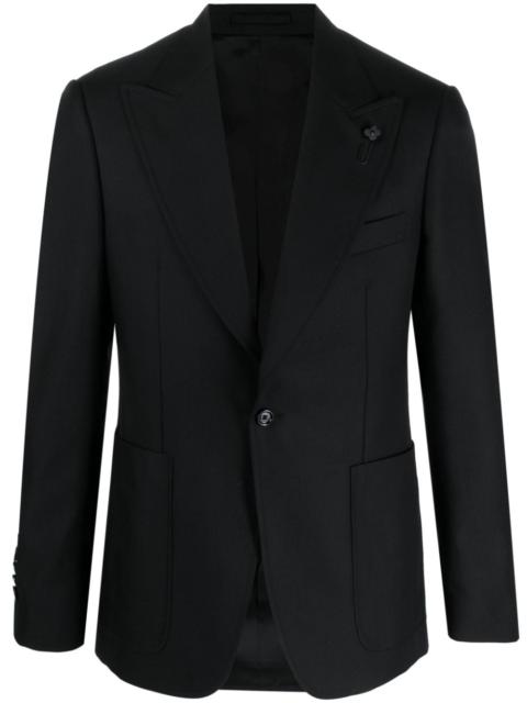 LARDINI safety pin-detail single-breasted blazer