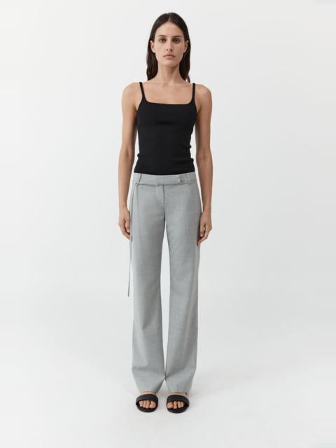 ST. AGNI 90s Belt Minimal Pants - Concrete