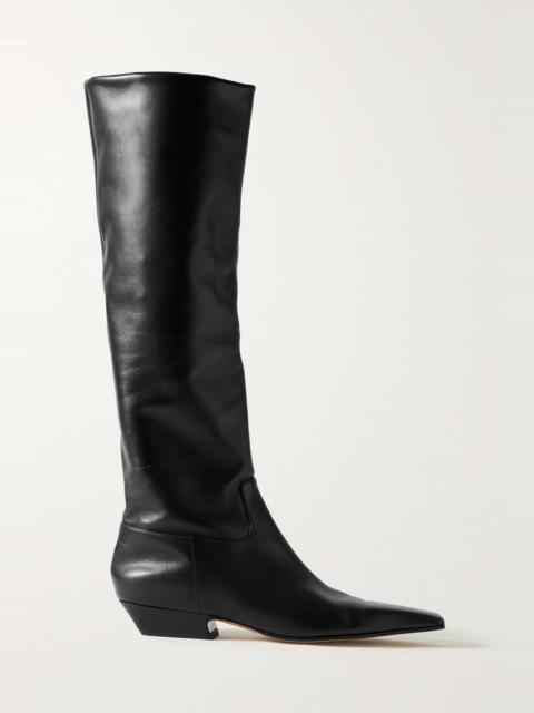 Marfa leather over-the-knee boots