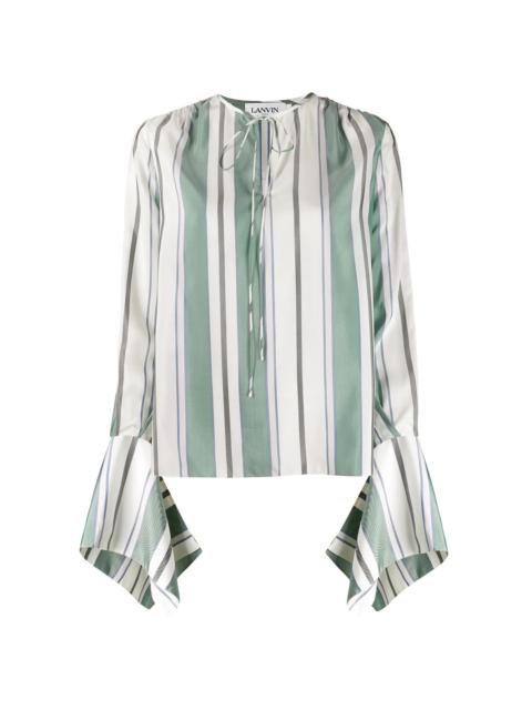awning stripe blouse
