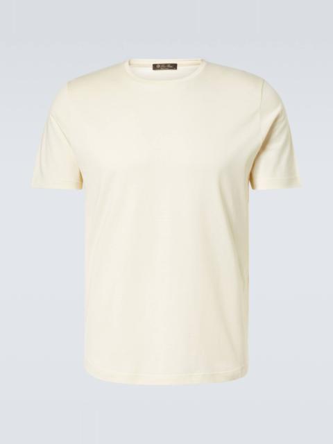 Silk and cotton jersey T-shirt