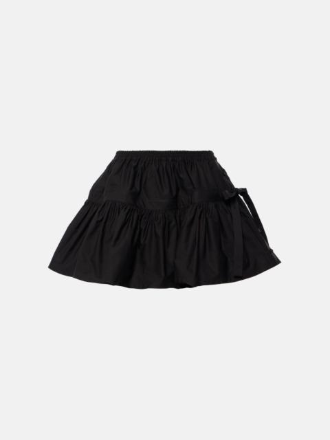 Deesser bow-detail miniskirt