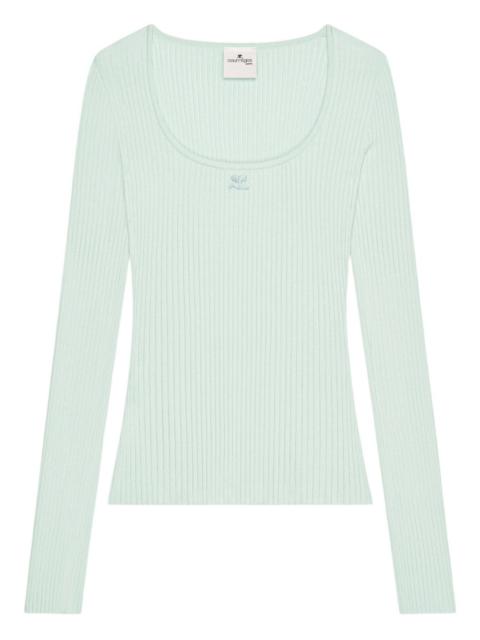 courrèges ribbed top