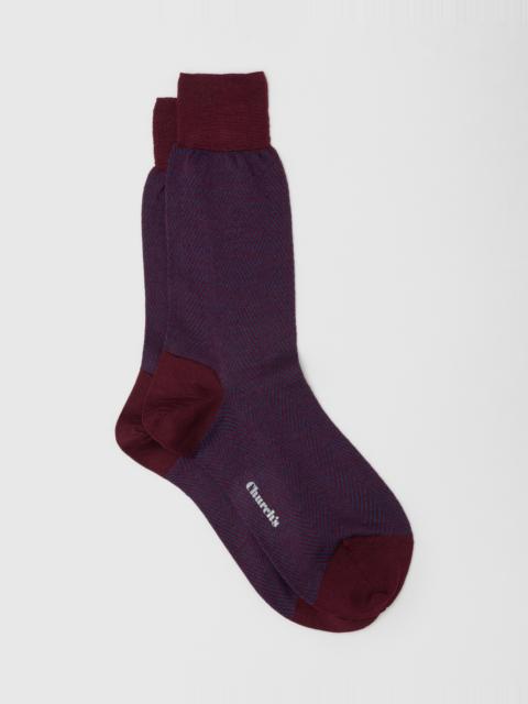 Church's Herringbone Wool Socks